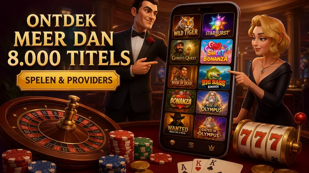 rooster met populaire slots van verschillende providers